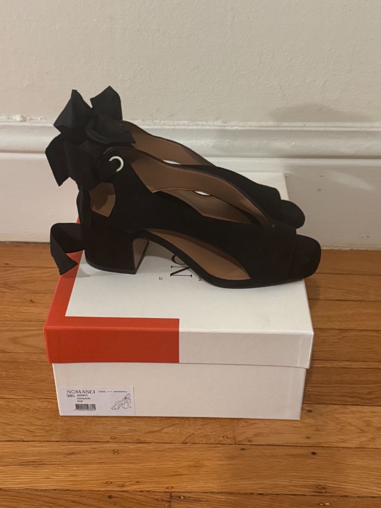 Nomasei Black Adora Sandals (Never Worn) - Size Fr 38.5 / Us 7.5 — image 4 of 8